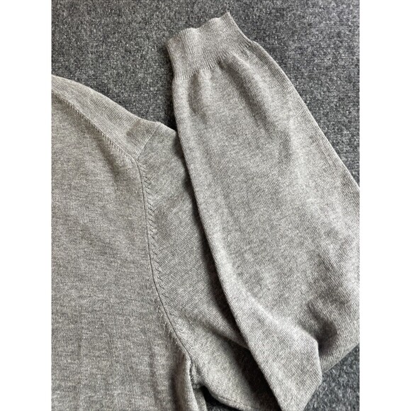 Roundtree Yorke Shirt Mens XLT  1/4 Zip Pullover Mock Neck Grey Sweater LS Fall - Picture 13 of 16